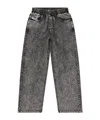 Diesel Sweatpants With Denim Effect In Multi