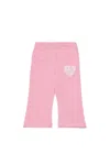Diesel Sweatpants With Heart Logo In Pink