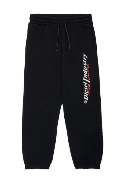 Diesel Kids' Sweatpants With Logo In Black