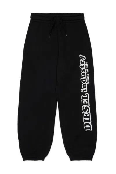 Diesel Kids' Sweatpants With Logo In Black