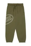 Diesel Pcircle Logo Track Pants In Green