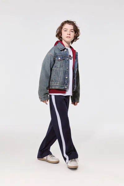 Diesel Kids' Sweatpants With Logo In Blue