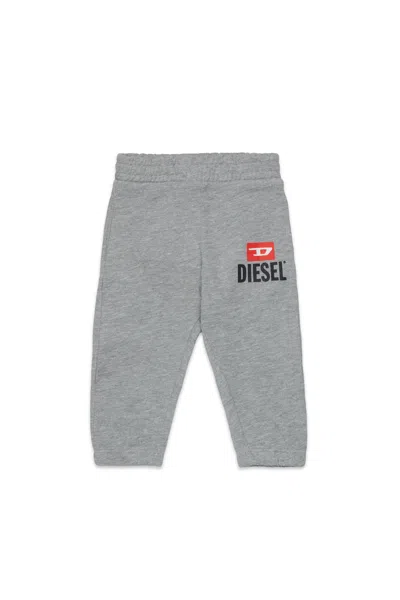 Diesel Kids' Sweatpants With Logo In Gray