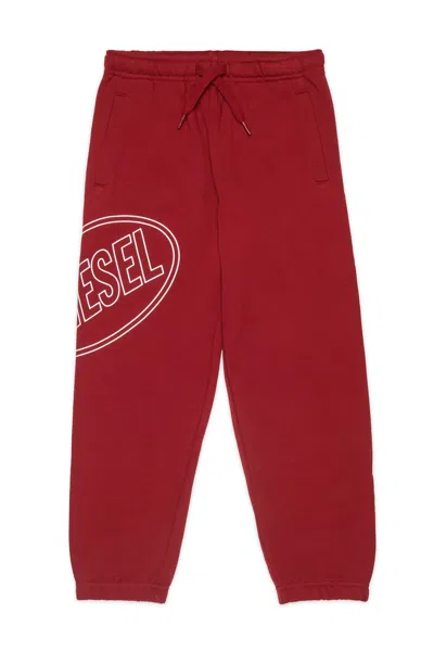 Diesel Kids' Sweatpants With Logo In Red