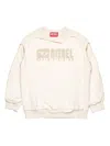 Diesel Layered Crewneck Sweatshirt In Neutral
