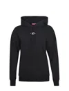 Diesel Hooded Sweatshirt With Subtle Logo Detail In Black
