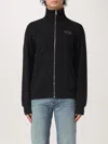 Diesel S-ginni Black Sweatshirt With High Neck And Logo Embroidery On The Front In Cotton Man In Black