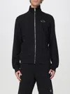 Diesel S-ginni Black Sweatshirt With High Neck And Logo Embroidery On The Front In Cotton Man In Black