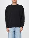 Diesel Man Sweatshirt Black Size L Cotton In Black