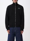 Diesel S-ginni Black Sweatshirt With High Neck And Logo Embroidery On The Front In Cotton Man In Black
