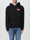 Diesel Oversized Hoodie With Logo Patch In Schwarz
