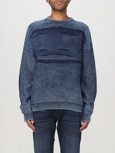 Diesel K-klevery Logo Knit Crewneck Sweater In 8at