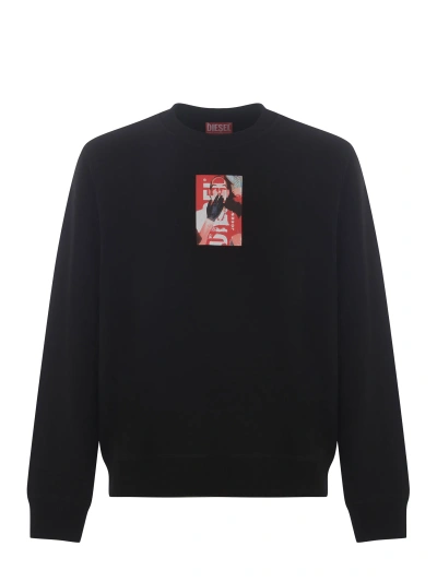 Diesel Sweatshirt  S-ginn-n1 Made Of Cotton Jersey In Black