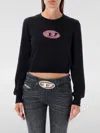 Diesel F-slimmy-od Cropped Sweatshirt In Pink