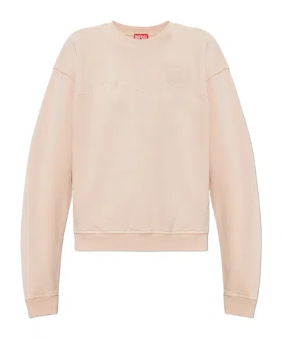 Diesel Sweatshirt F-crew In Pink
