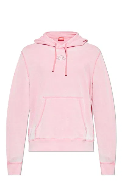 Diesel Sweatshirt Ginn-hood-pak In Rosa
