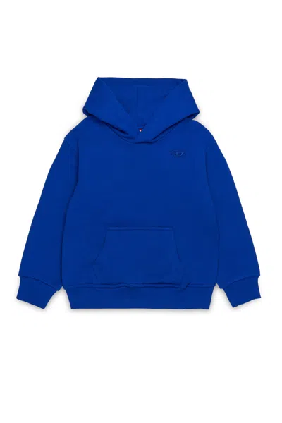Diesel Kids' Sweatshirt With Maxi Oval D Logo In Blue