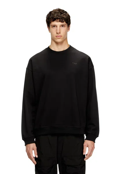 Diesel Sweatshirt With Oval D Logo In Black