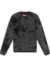 Diesel Distressed-effect Sweatshirt In Black