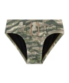 Diesel Khaki Alifie-utlt Swim Briefs In Green