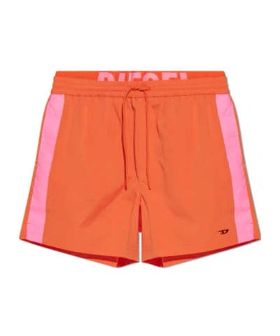 Diesel Visper-41-d-pop Swim Shorts In Orange