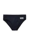 Diesel Swimsuit Briefs With Institutional Logo In Black