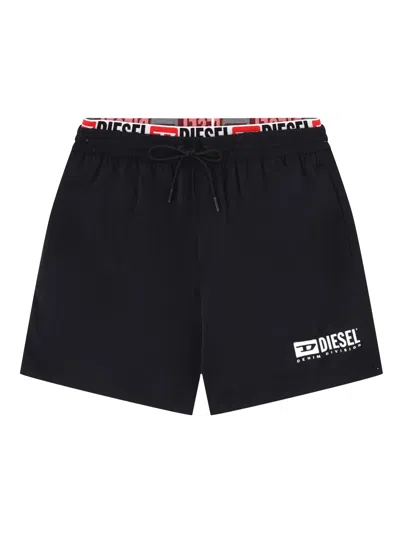 Diesel Swimsuit With Logo In Black