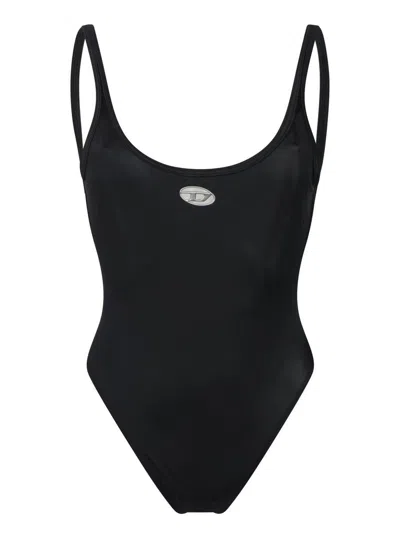Diesel Seamless Black One-piece Swimsuit