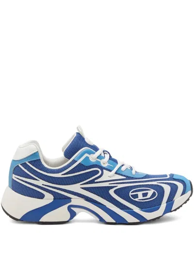 Diesel Swirl-pattern Sneakers In Blue