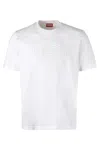 Diesel T-adjust-bigoval Crew-neck T-shirt In 白色