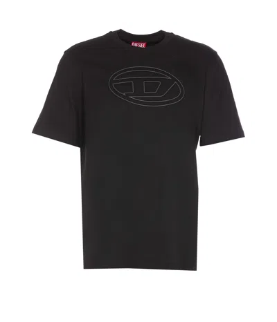 Diesel Adjust-bigoval T-shirt In Black