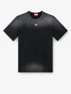 Diesel T-adjust Cotton T-shirt In Black