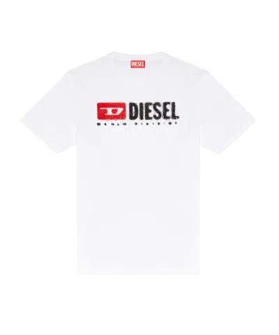 Diesel Essentials Man T-shirt White Size L Cotton