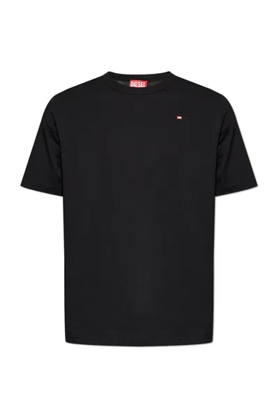 Diesel T-adjust-microdiv T-shirt In Black