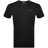 Diesel T-just-microdiv Logo-embroidered Cotton T-shirt In Black