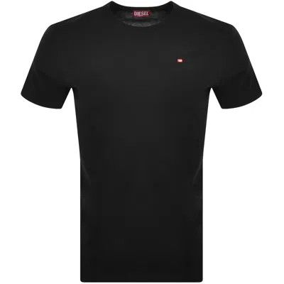 DIESEL DIESEL T ADJUST MICRODIV T SHIRT BLACK