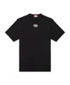 Diesel S-cooling Biologic Cotton Sweatshirt With Metal Oval-d Logo In Black