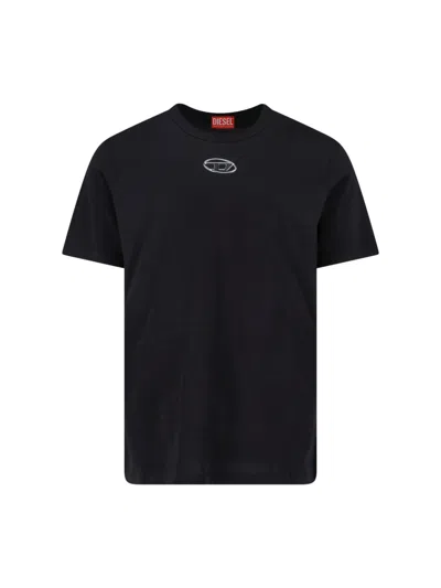 Diesel T-adjust-od T-shirt In Black