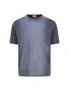 Diesel T Adjust Q2 T Shirt Characteristics Black Cotton Jersey Weave Logo On The Chest Gradient Effe In Black