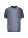 Diesel T Adjust Q2 T Shirt Characteristics Black Cotton Jersey Weave Logo On The Chest Gradient Effe In Nero