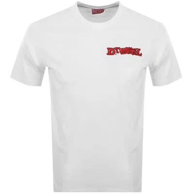 Diesel T Adjust R20 T Shirt White