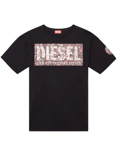 Diesel T-adjust-r22 T-shirt In Black