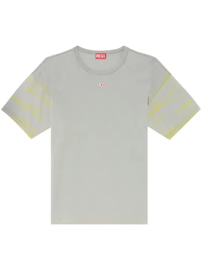Diesel T-adjust-r23 T-shirt In Grey
