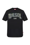 Diesel T-adjust-r25 T-shirt In Black