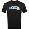 Diesel Black Cotton T-adjust-r4t T-shirt In Black