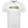 Diesel White Cotton T-adjust-r4t T-shirt In White
