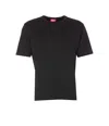 Diesel T-boggy-megoval-d T-shirt With Tonal And Contrasting Logo Embroidery In Black