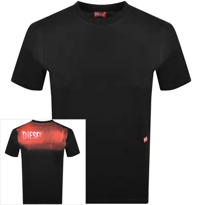 Diesel T Adjust Slits T Shirt Black