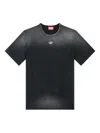 Diesel T-adjust Cotton T-shirt In Black