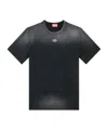 Diesel T-adjust Cotton T-shirt In Black